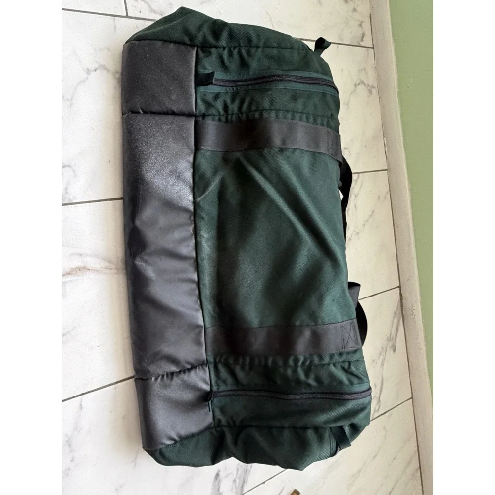 Vintage Patagonia Duffel Bag Green 90s Y2K Travel Luggage USA MADE Travel Gear